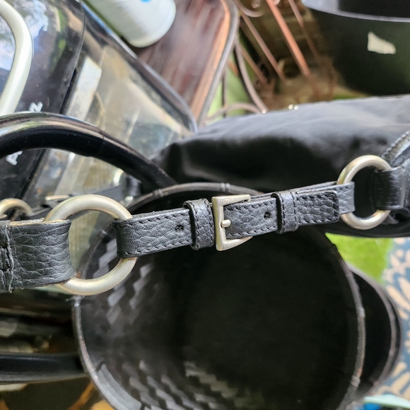 VINTAGE CANVAS/LEATHER BAG BY PRADA - Picture 6 of 11